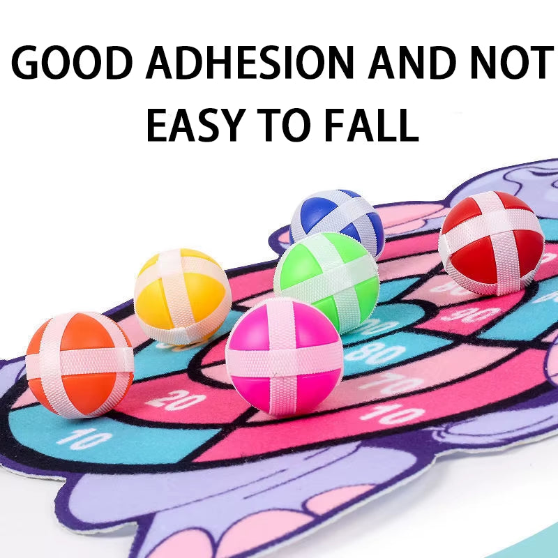 Montessori Dart Board Game for Kids – Indoor & Outdoor Sticky Ball Target Toy for Children Ages 4–6