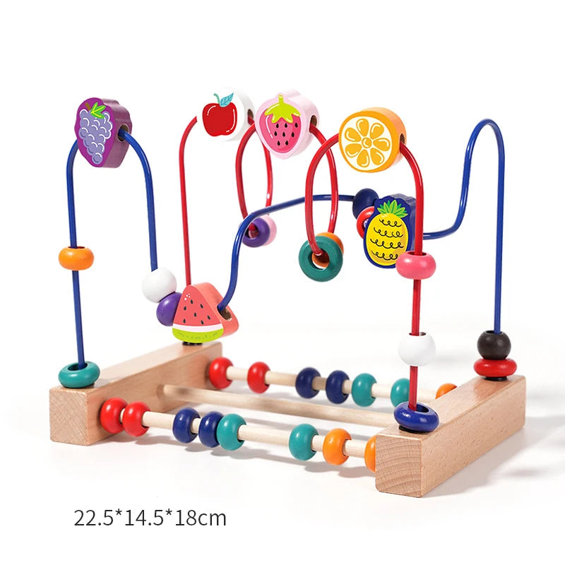 Wooden Bead Maze Educational Toy for Toddlers