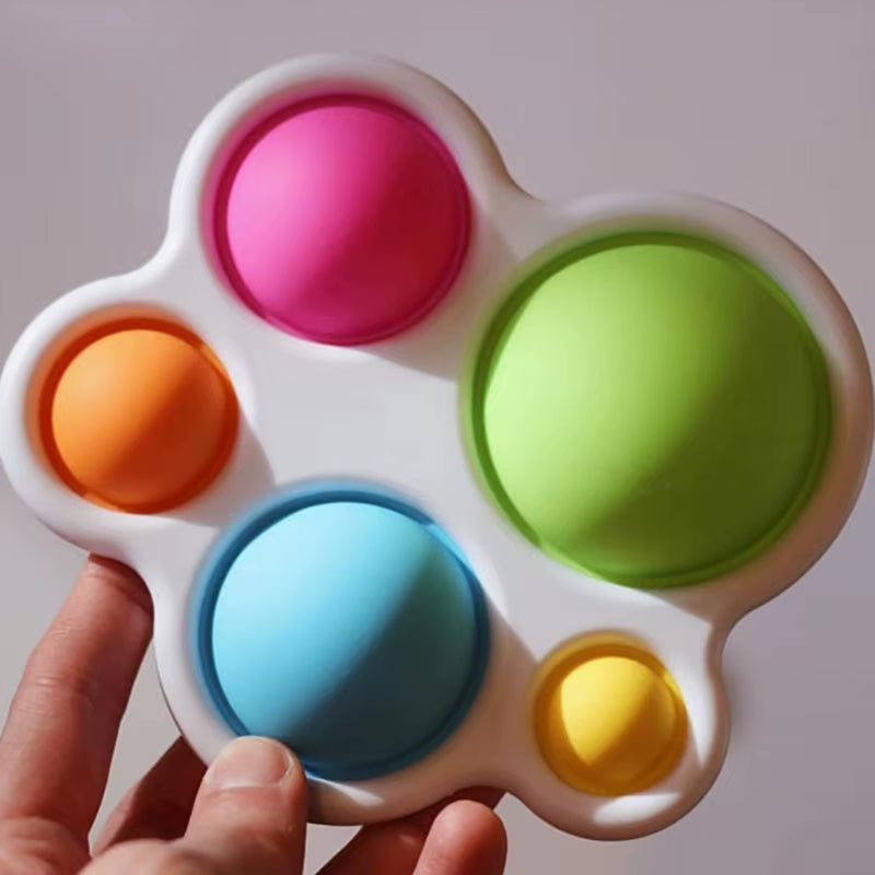 Montessori Infant Exercise Board Toy – Colorful Rattle Puzzle & Fidget Toy for Early Education and Sensory Training