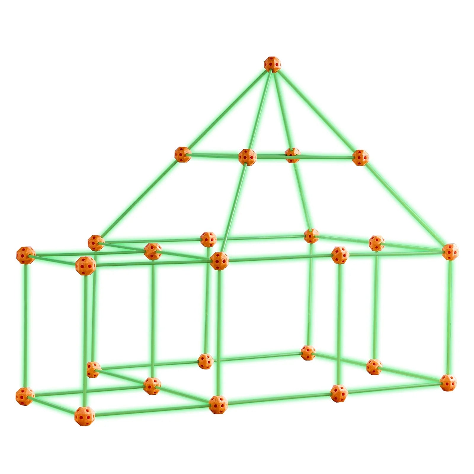 VEVOR 85PCS Glow-in-the-Dark Fort Building Kit for Kids – STEM Construction Toy for Creative Indoor & Outdoor Play