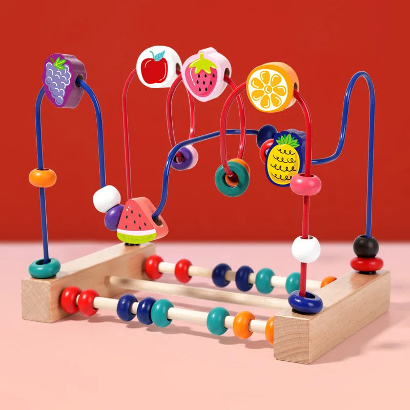 Wooden Bead Maze Educational Toy for Toddlers