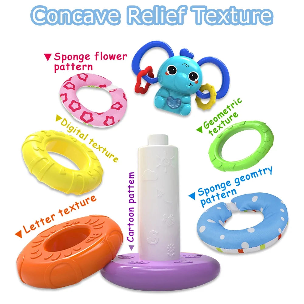 Shape Sorter Stacking Toy for Toddlers 1-3