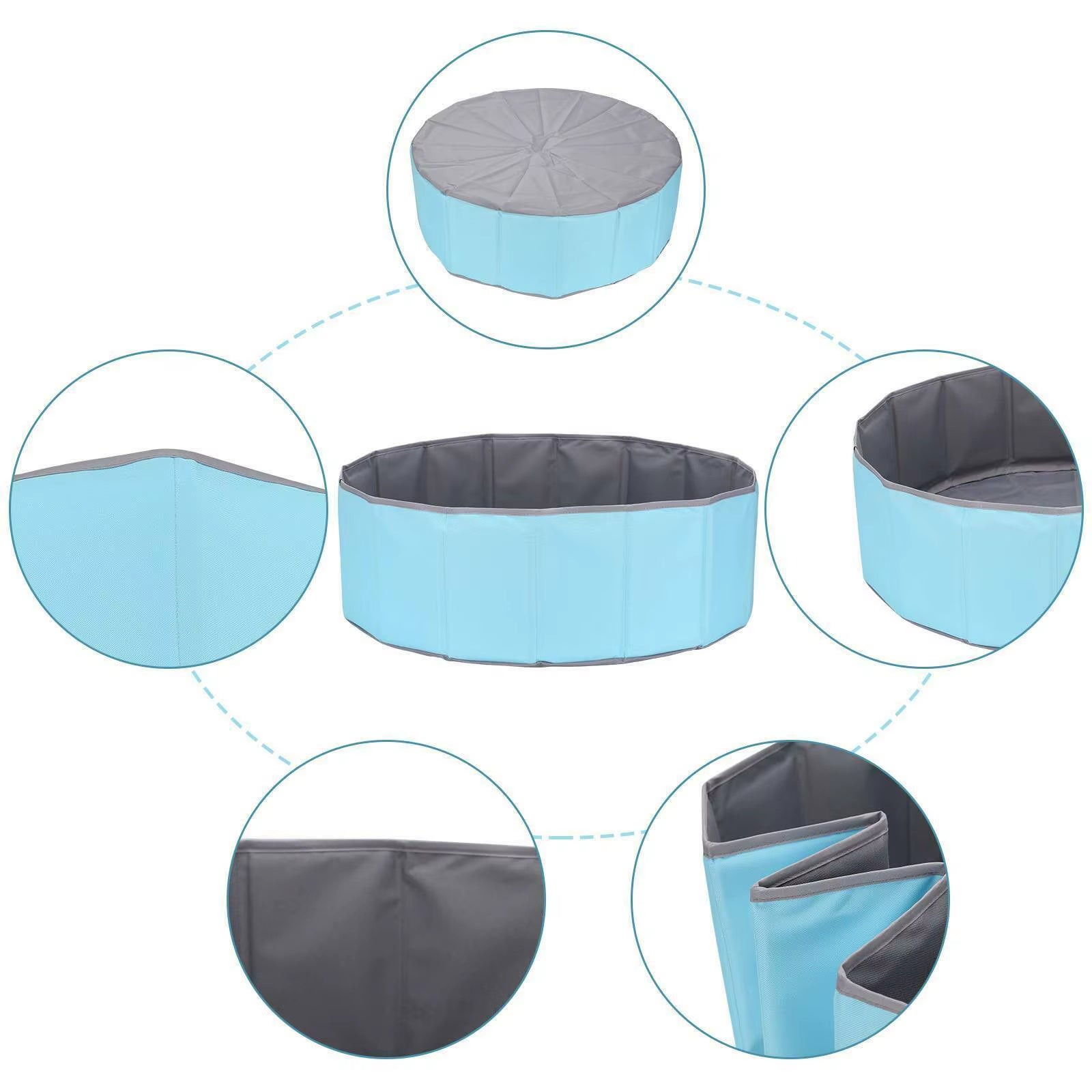 Foldable Baby Ball Pit Playpen – Indoor Ocean Ball Pool for Infants & Toddlers, Birthday & Holiday Gift Idea