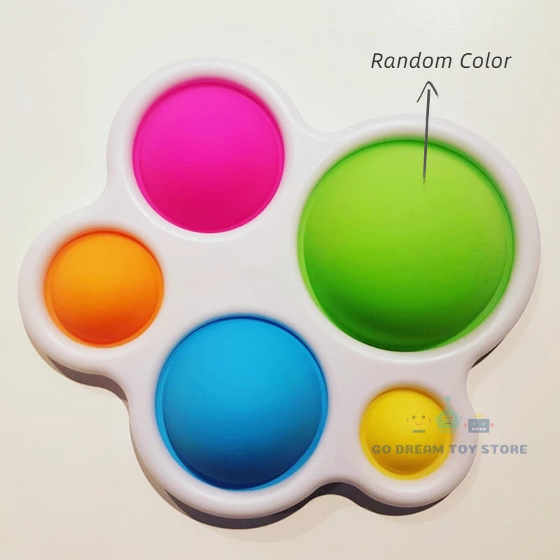 Montessori Infant Exercise Board Toy – Colorful Rattle Puzzle & Fidget Toy for Early Education and Sensory Training