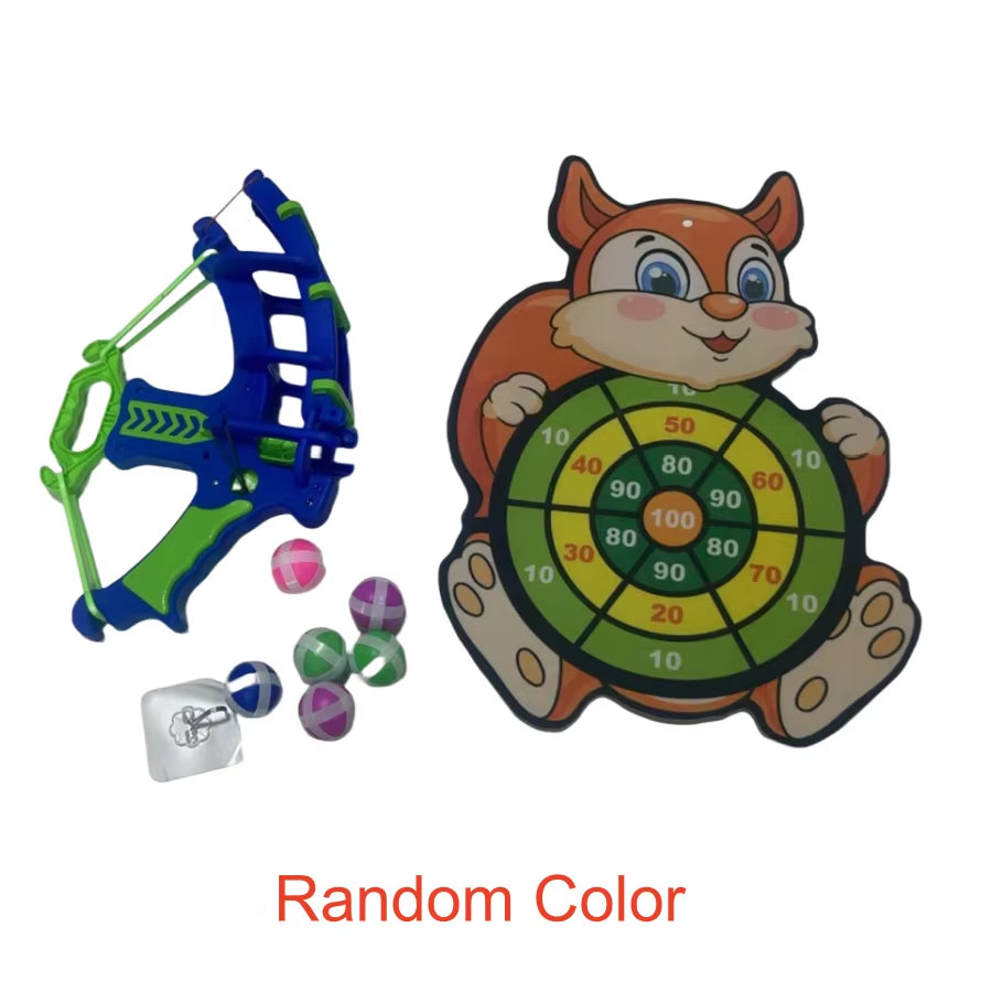 Montessori Sticky Ball Dartboard & Slingshot Game – Outdoor Sports Target Toy for Kids’ Coordination & Learning Fun
