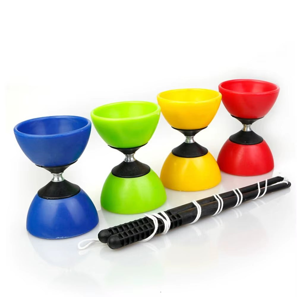 Soft Leather Chinese Diabolo Yo-Yo Toy – Sensory Training & Outdoor Play