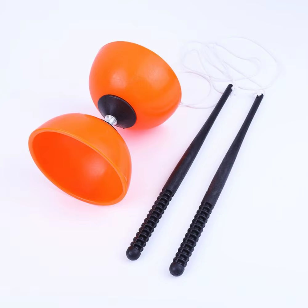 Soft Leather Chinese Diabolo Yo-Yo Toy – Sensory Training & Outdoor Play