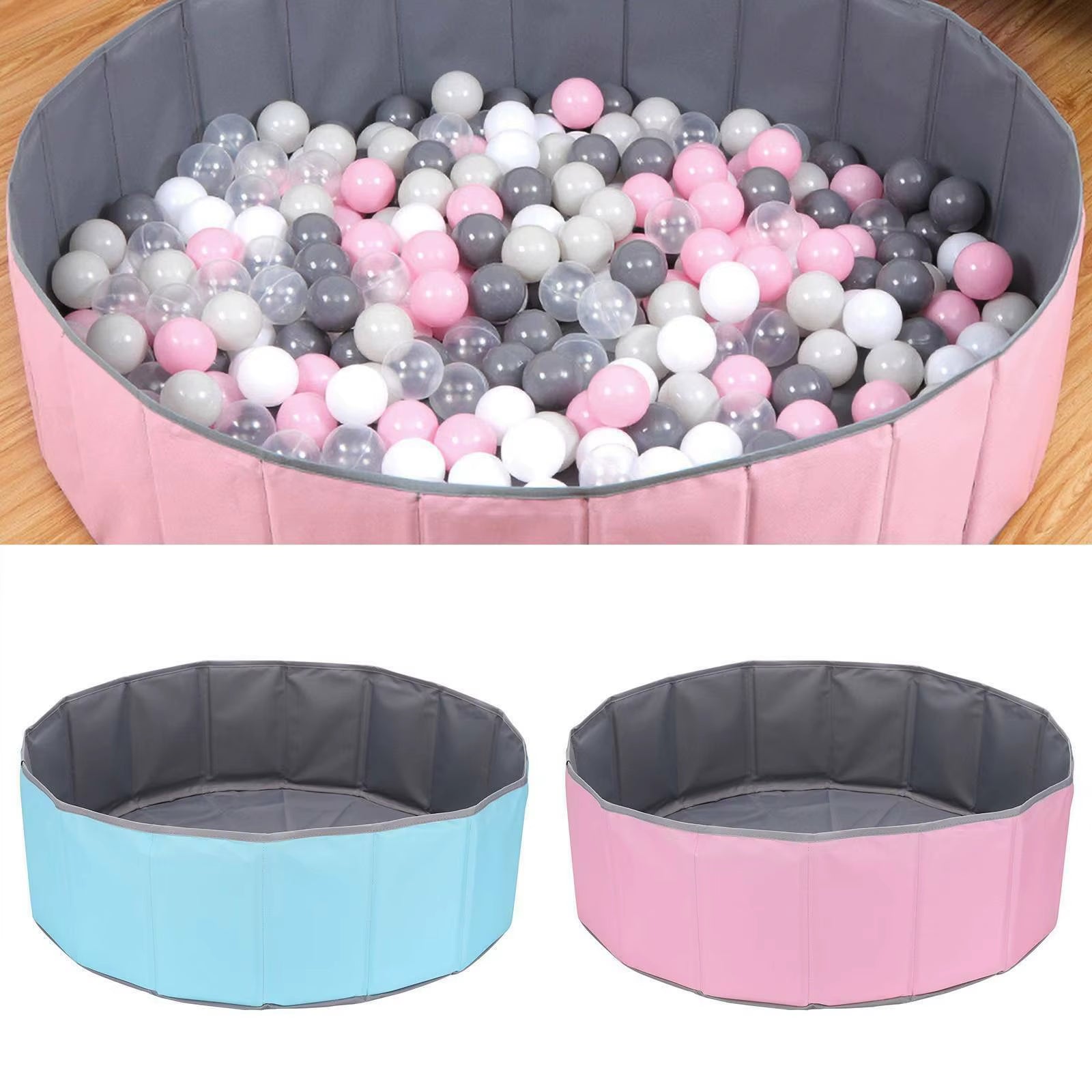 Foldable Baby Ball Pit Playpen – Indoor Ocean Ball Pool for Infants & Toddlers, Birthday & Holiday Gift Idea