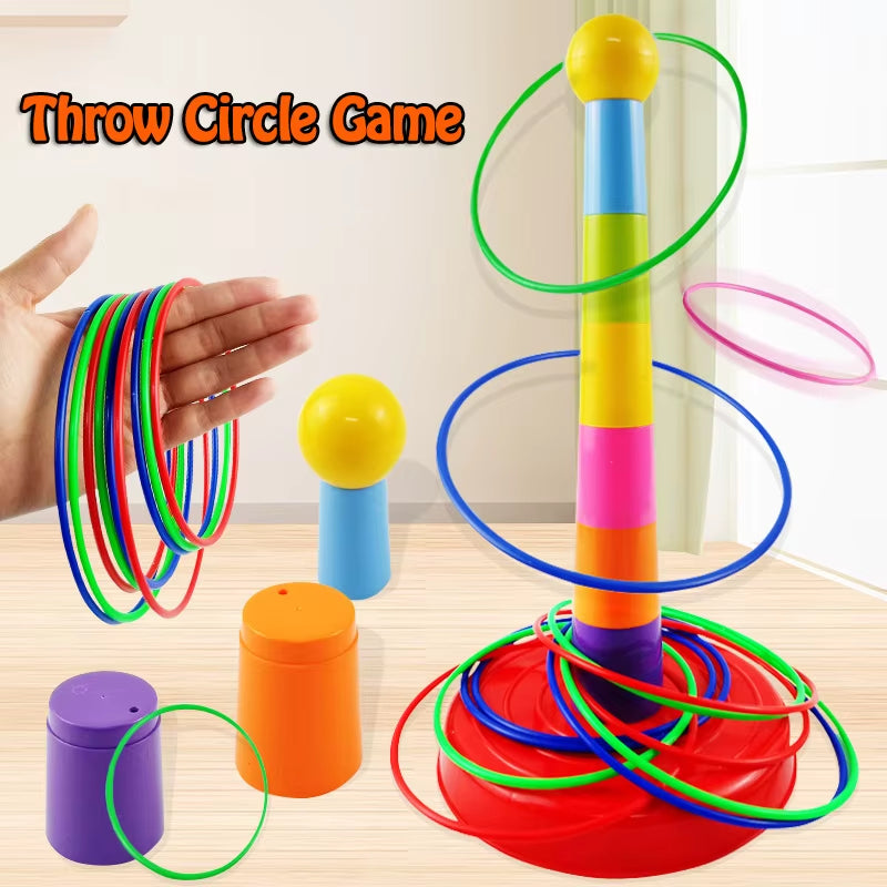 Children’s Ring Toss Game – Fun Indoor & Outdoor Ferrule Stacking Toy for Early Education & Parent-Child Play