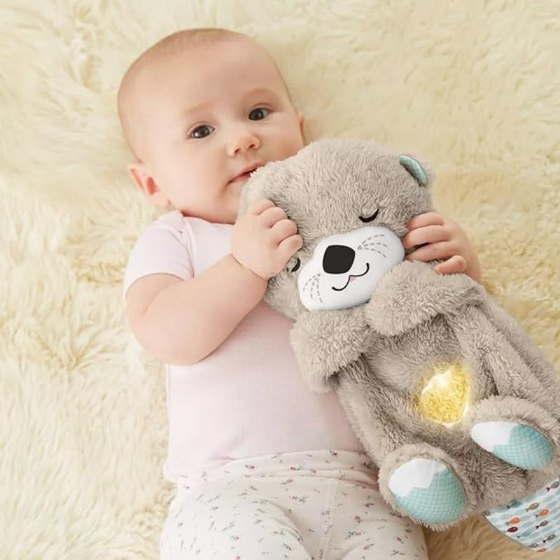 Fisher-Price Soothe 'N Snuggle Otter – Plush Baby Sound Machine with Music, Lights & Rhythmic Breathing for Sleep and Sensory Comfort