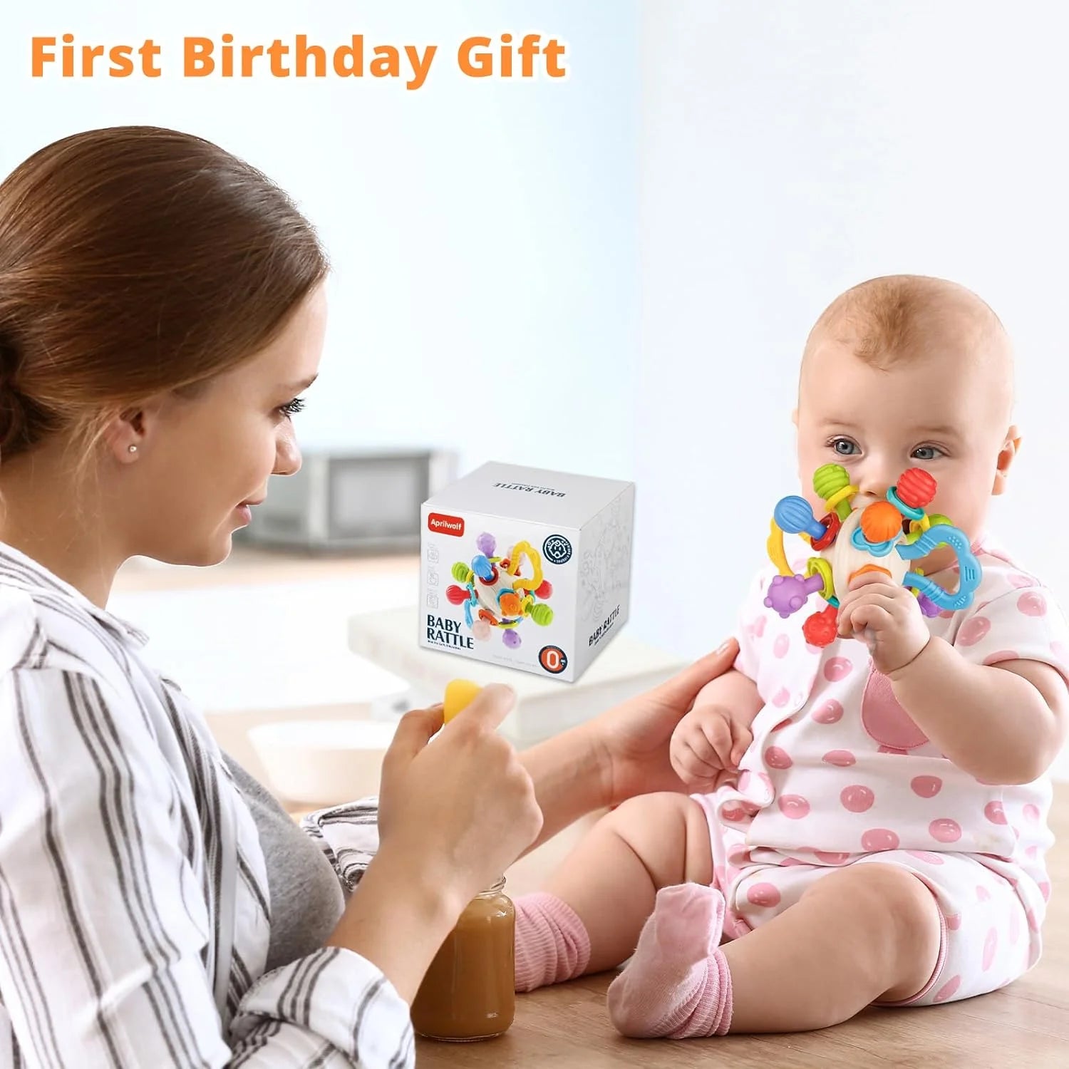 Sensory Teething Toys for Infants 0-12 Months