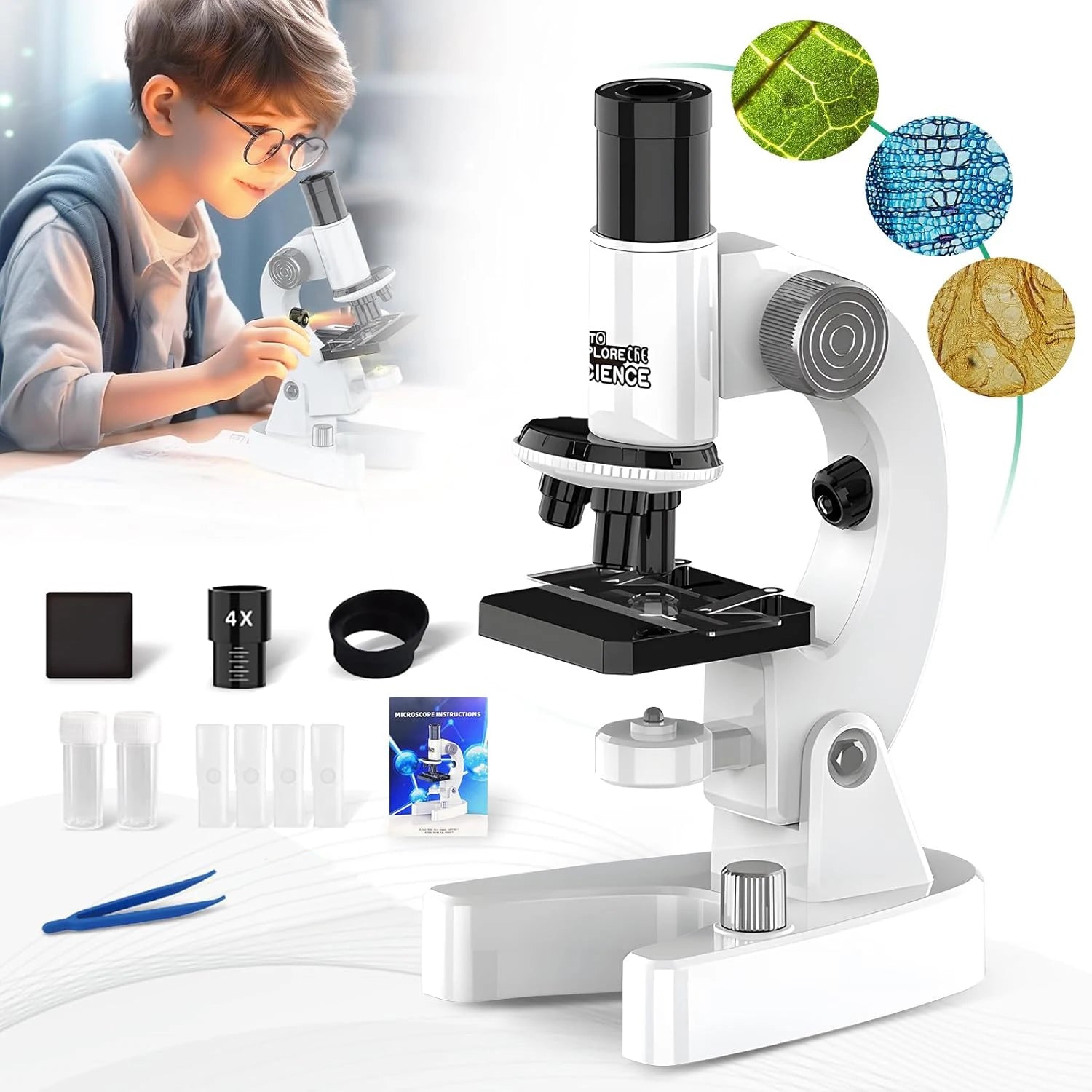 4800X HD Digital Microscope for Kids