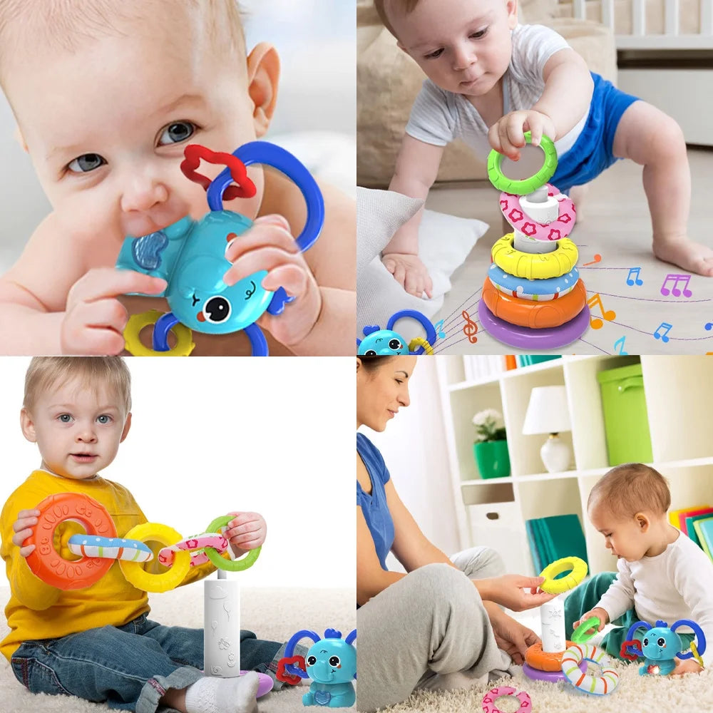 Shape Sorter Stacking Toy for Toddlers 1-3