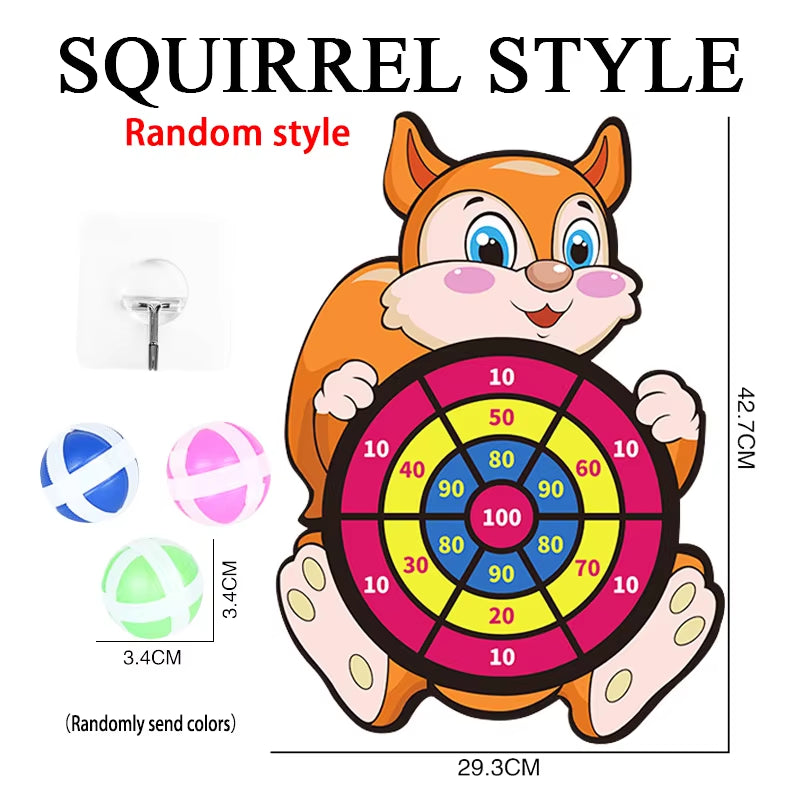 Montessori Dart Board Game for Kids – Indoor & Outdoor Sticky Ball Target Toy for Children Ages 4–6