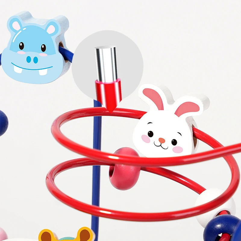 Wooden Bead Maze Educational Toy for Toddlers