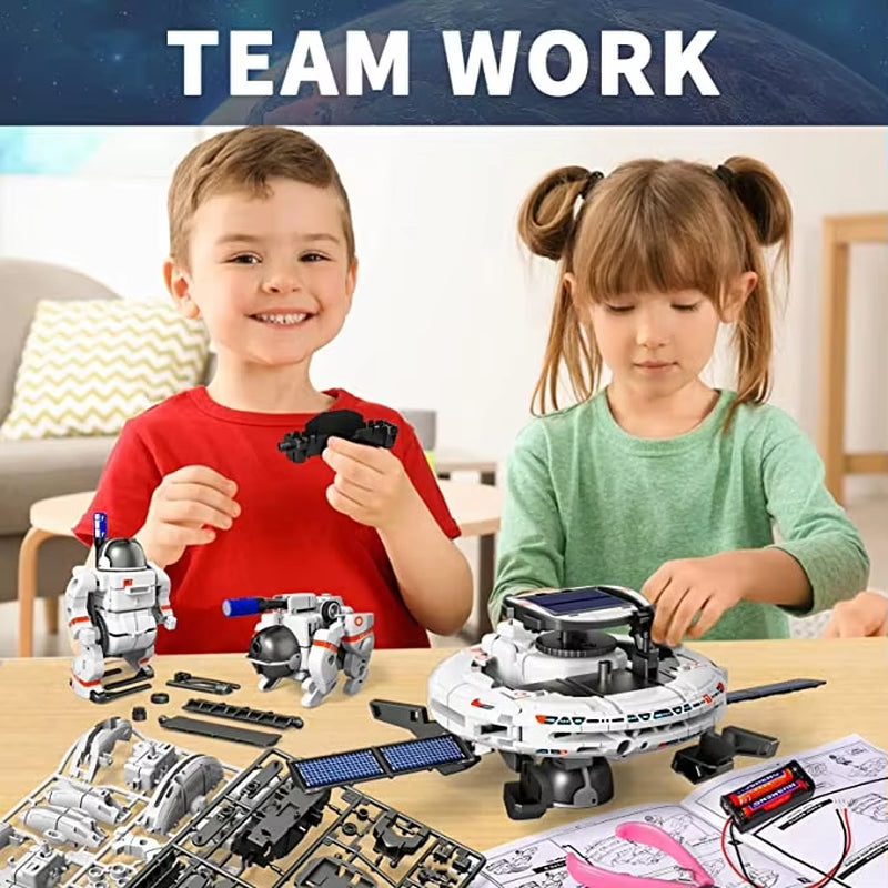 12-in-1 Solar Robot Kit for Kids – DIY Science Experiment & STEM Educational Toy Powered by Solar Energy