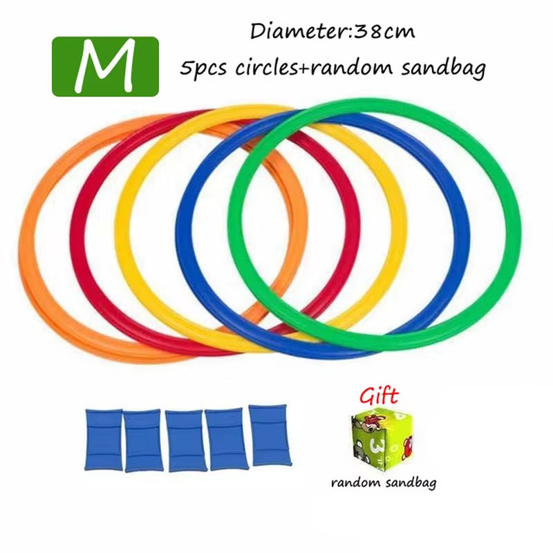 Kids Hopscotch Ring Set – Sensory Brain Game for Indoor & Outdoor Play, Sports Training, and Fun Learning