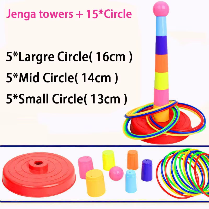 Children’s Ring Toss Game – Fun Indoor & Outdoor Ferrule Stacking Toy for Early Education & Parent-Child Play