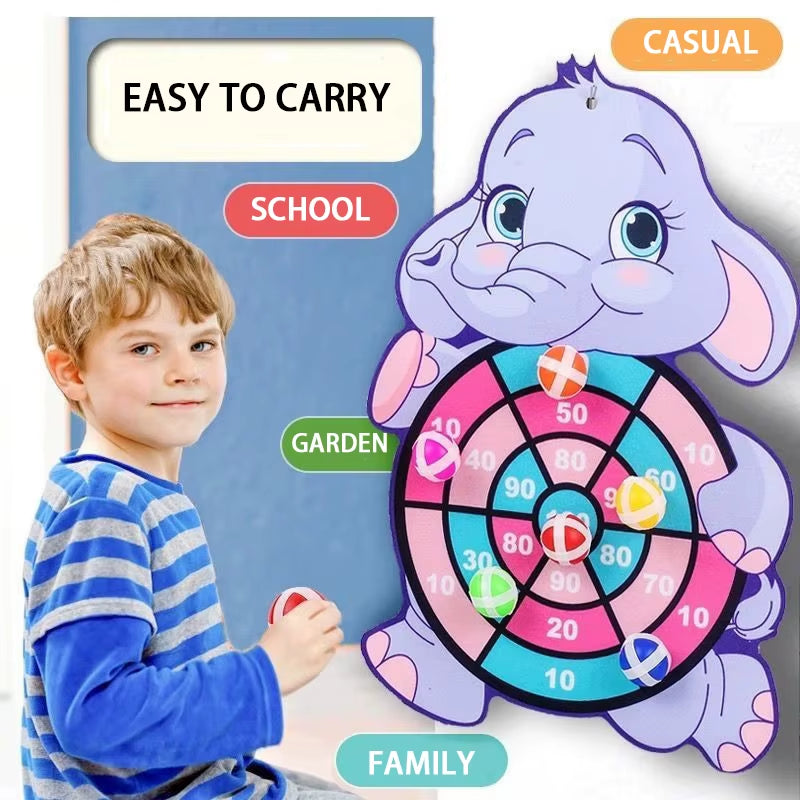 Montessori Dart Board Game for Kids – Indoor & Outdoor Sticky Ball Target Toy for Children Ages 4–6