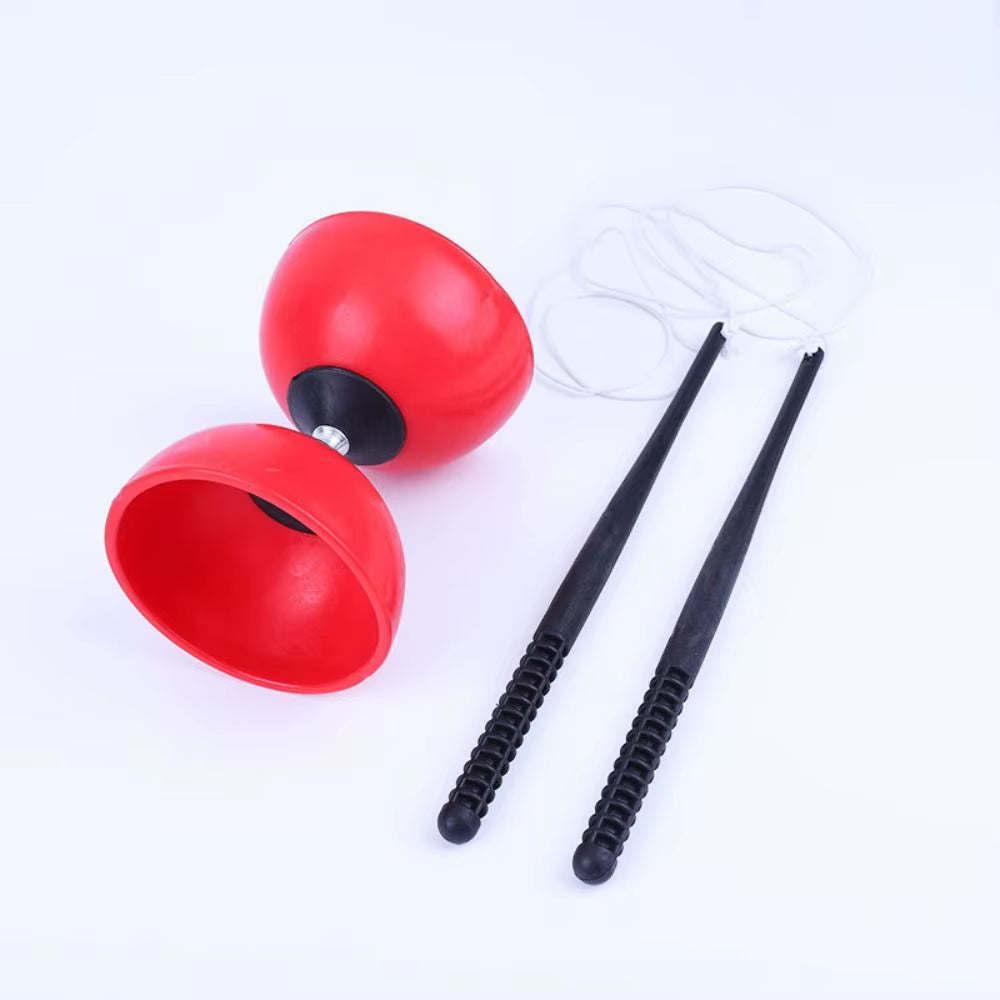 Soft Leather Chinese Diabolo Yo-Yo Toy – Sensory Training & Outdoor Play