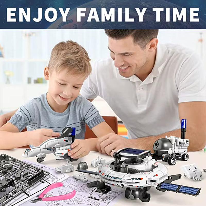 12-in-1 Solar Robot Kit for Kids – DIY Science Experiment & STEM Educational Toy Powered by Solar Energy