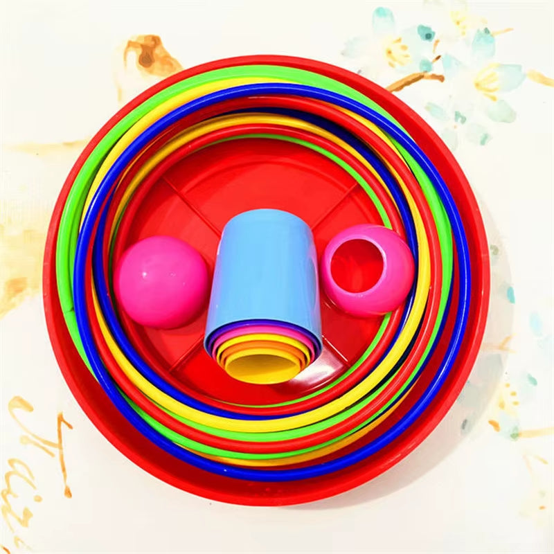 Children’s Ring Toss Game – Fun Indoor & Outdoor Ferrule Stacking Toy for Early Education & Parent-Child Play