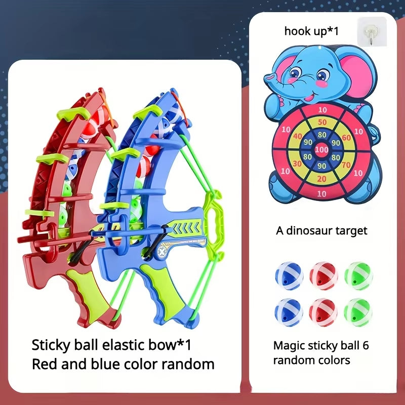 Montessori Sticky Ball Dartboard & Slingshot Game – Outdoor Sports Target Toy for Kids’ Coordination & Learning Fun