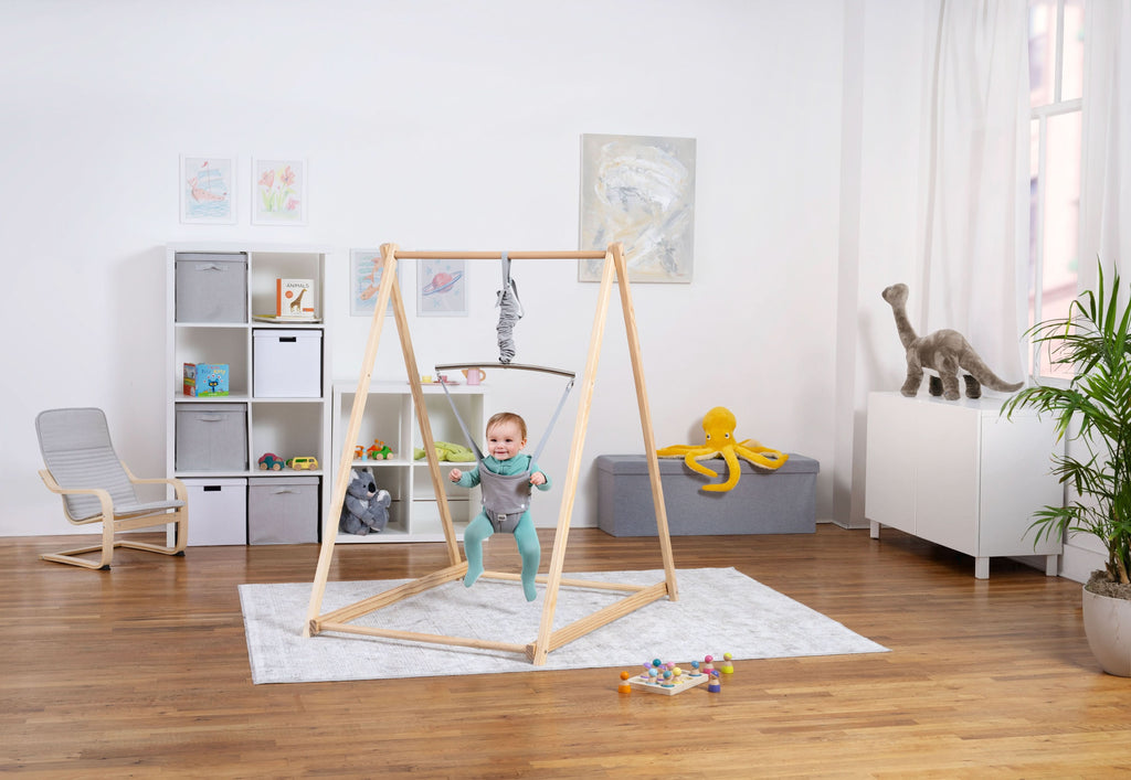 Tulip Foldable Baby Bouncer – Lightweight & Portable Infant Seat with Safety Harness