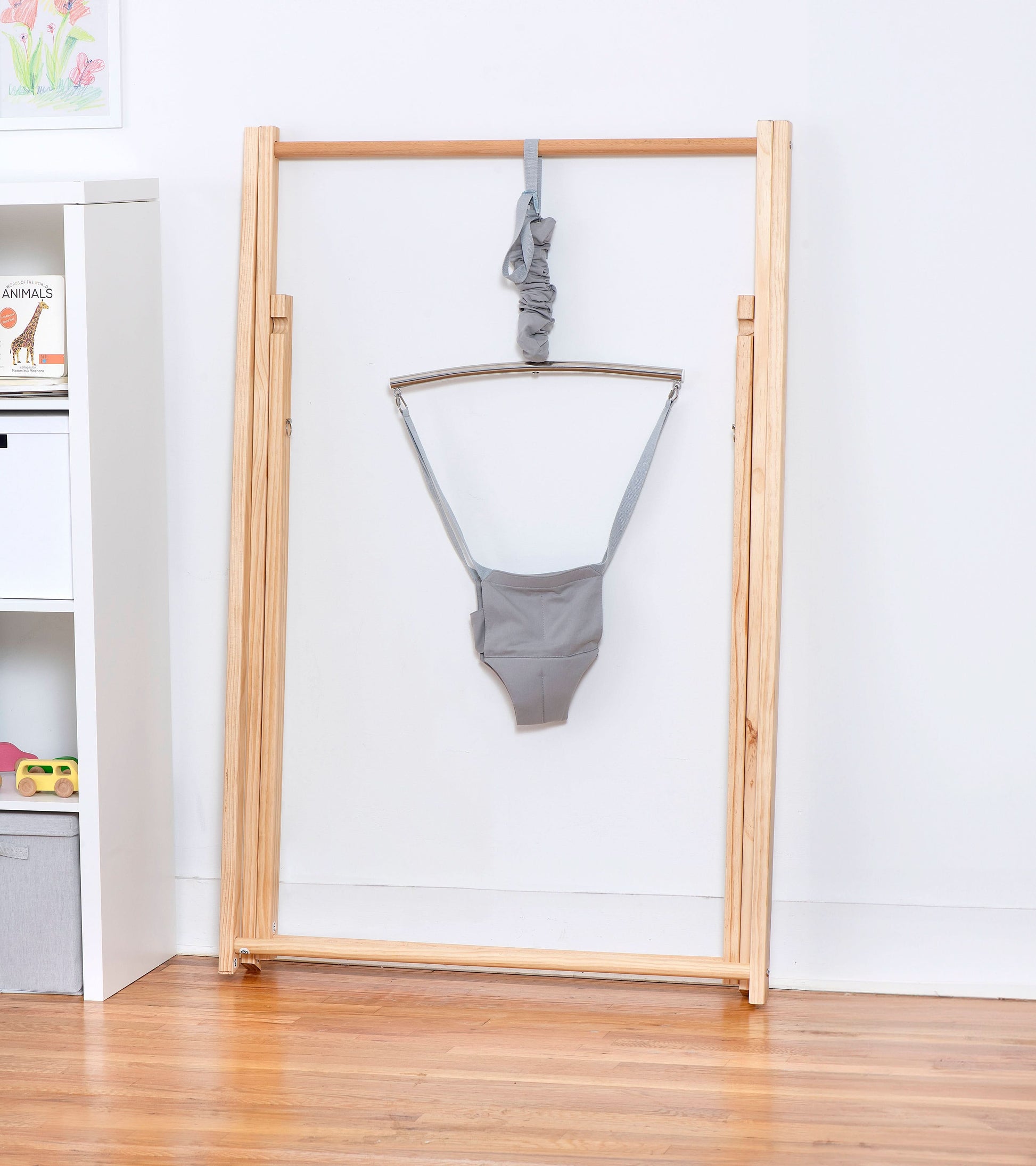 Tulip Foldable Baby Bouncer – Lightweight & Portable Infant Seat with Safety Harness