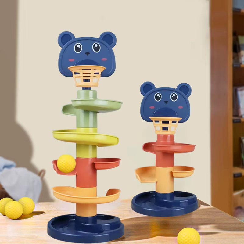 Montessori Rolling Ball Tower Stacking Toy