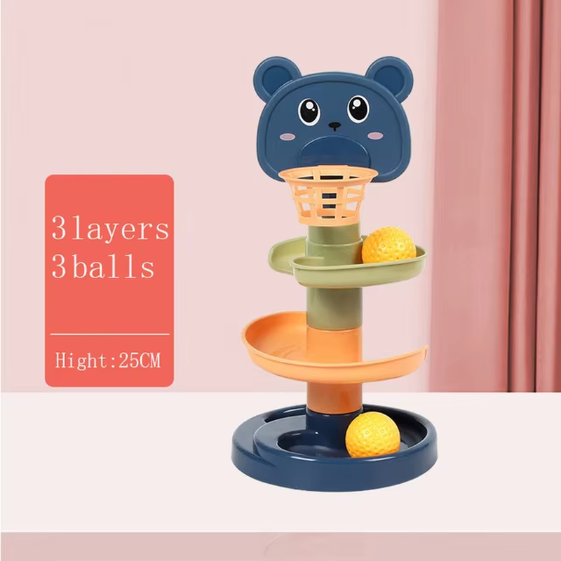 Montessori Rolling Ball Tower Stacking Toy