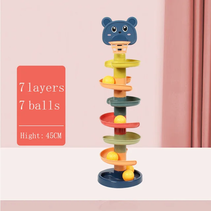Montessori Rolling Ball Tower Stacking Toy