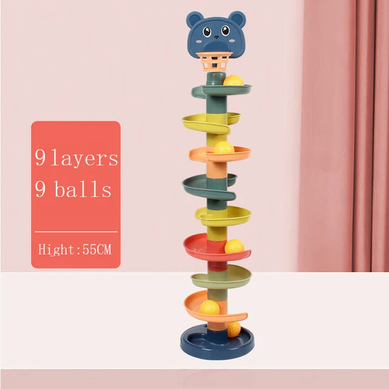 Montessori Rolling Ball Tower Stacking Toy