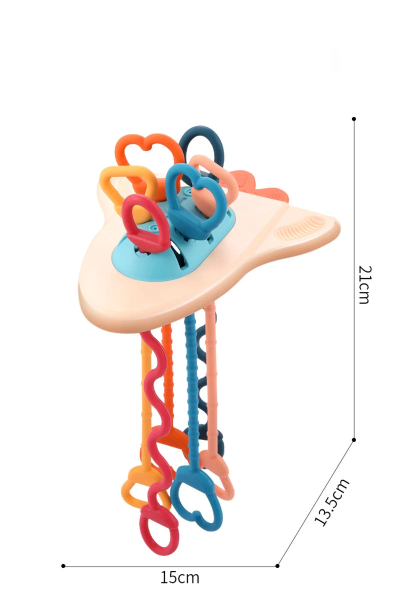 Montessori Silicone Pull String Sensory Toy