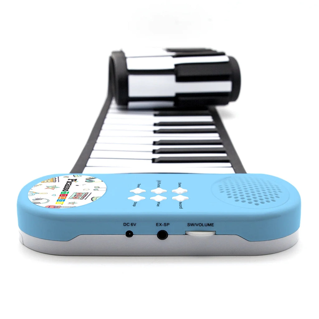 PicassoTiles 49-Key Roll-Up Piano Keyboard for Kids