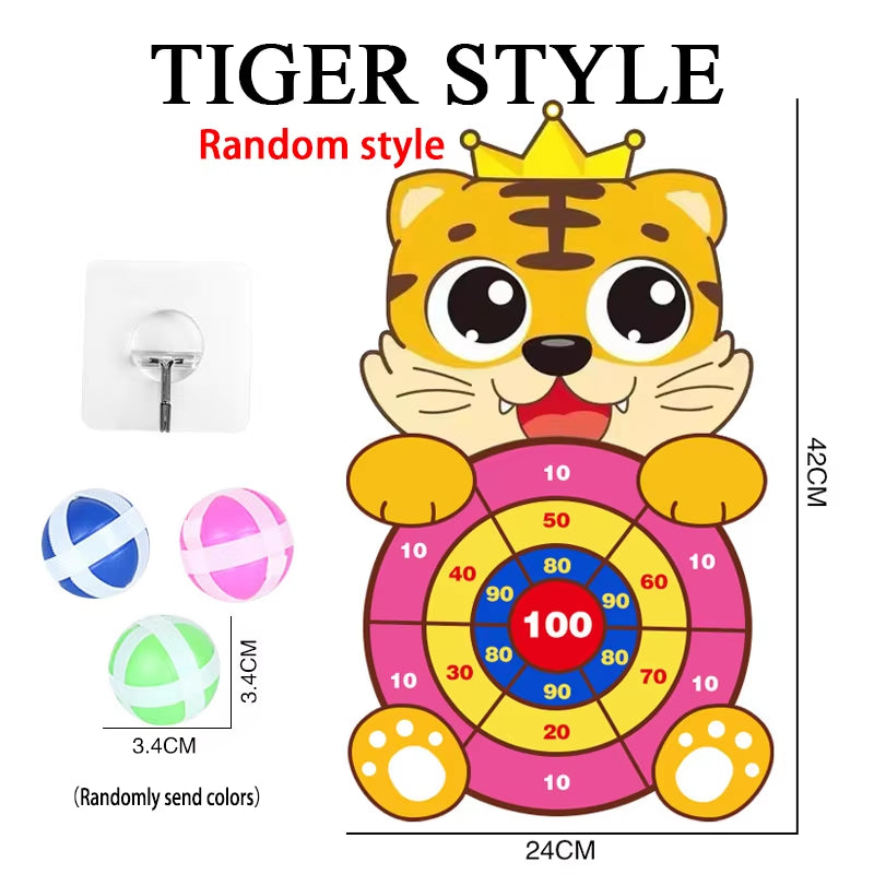 Montessori Dart Board Game for Kids – Indoor & Outdoor Sticky Ball Target Toy for Children Ages 4–6