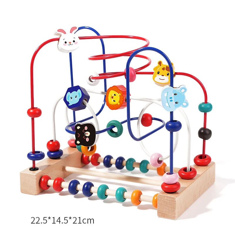 Wooden Bead Maze Educational Toy for Toddlers