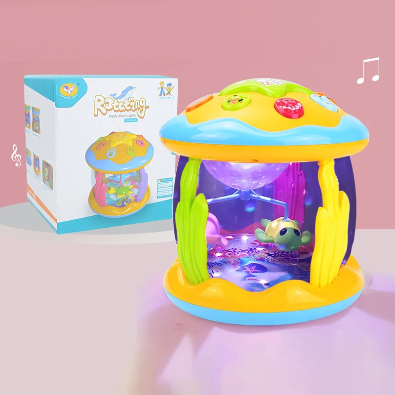 Ocean Light Musical Projector Toy for Toddlers – Montessori Sensory Learning Toy for 1–3 Year Olds