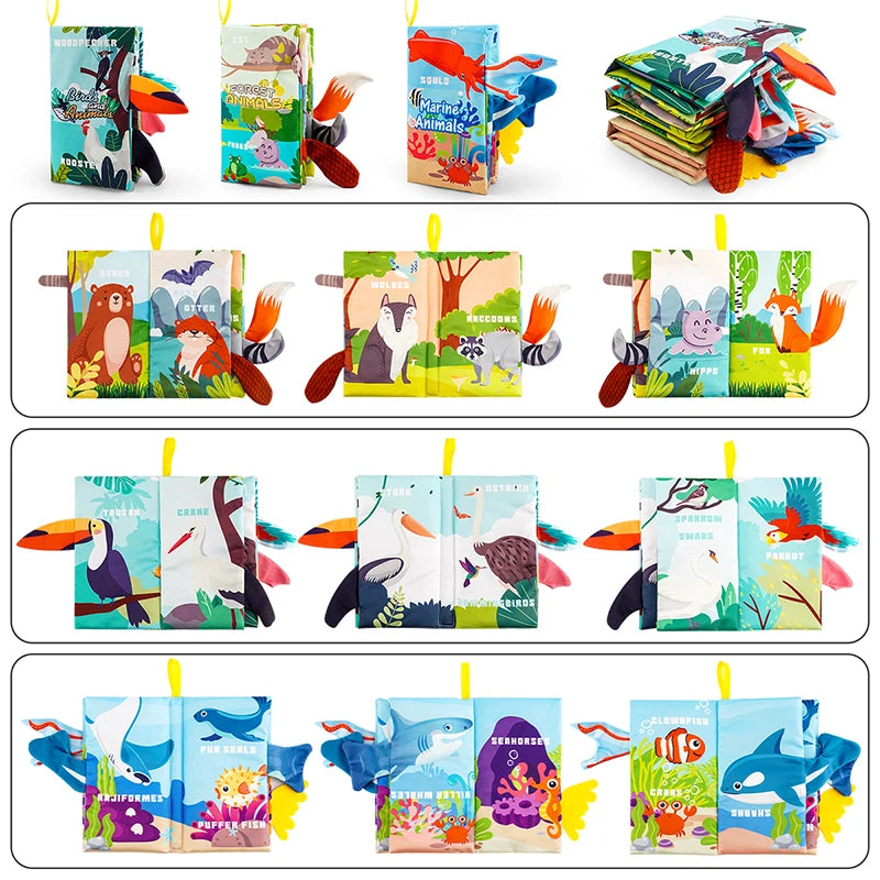 Soft Crinkle Baby Books for Infants 0-18 Months