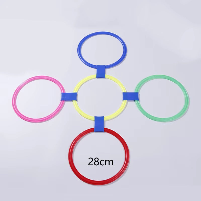 Kids Hopscotch Ring Set – Sensory Brain Game for Indoor & Outdoor Play, Sports Training, and Fun Learning