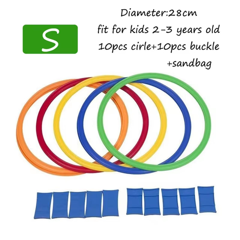 Kids Hopscotch Ring Set – Sensory Brain Game for Indoor & Outdoor Play, Sports Training, and Fun Learning