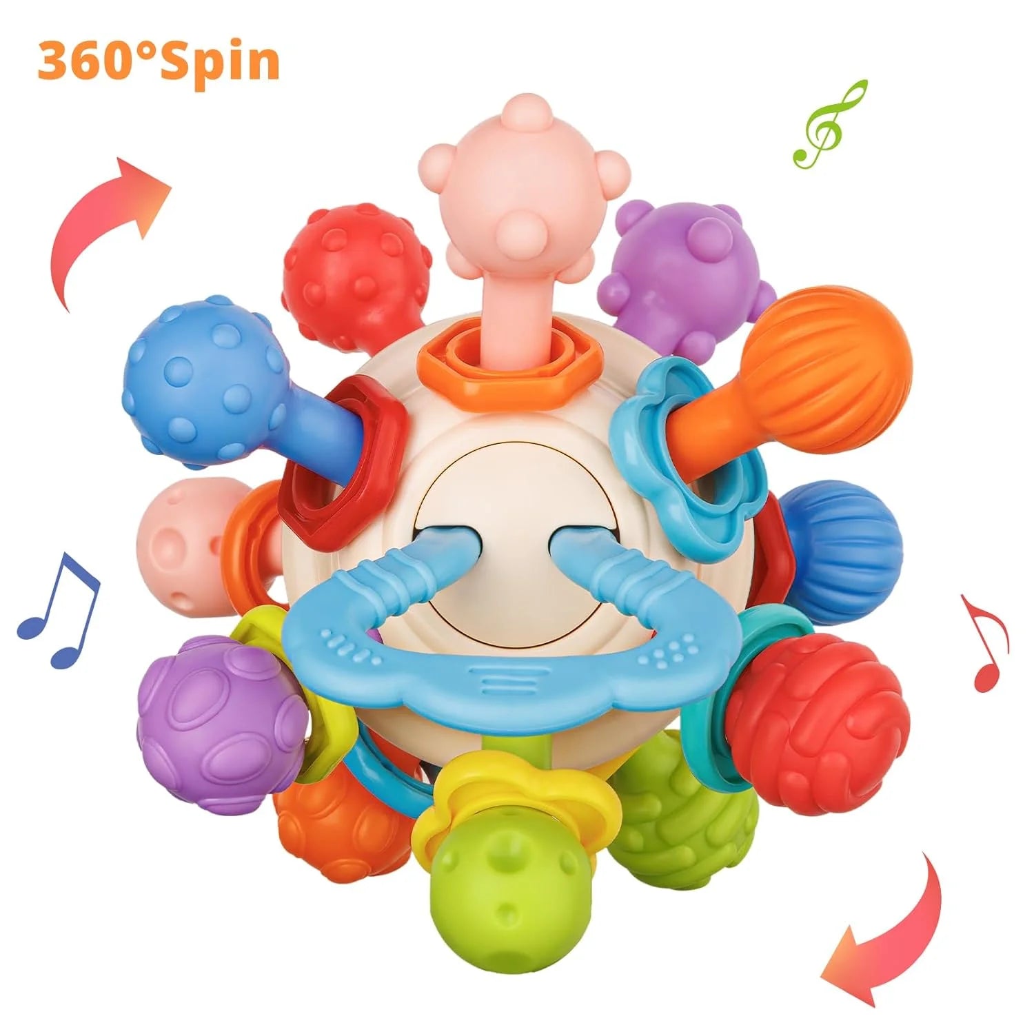 Sensory Teething Toys for Infants 0-12 Months