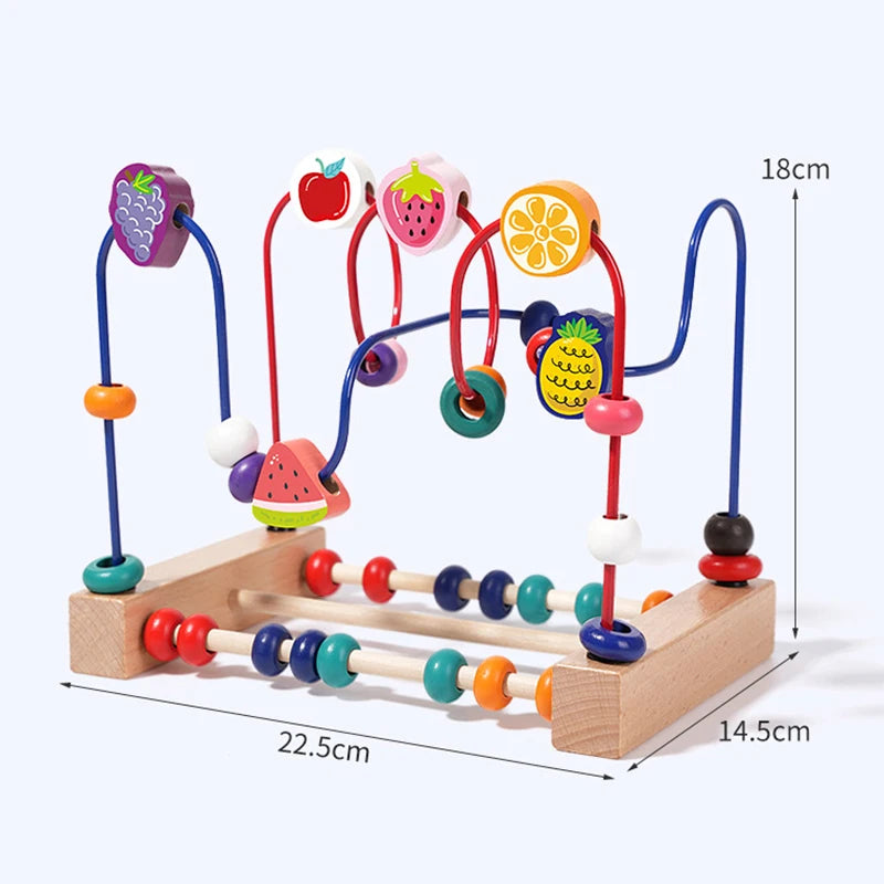 Wooden Bead Maze Educational Toy for Toddlers