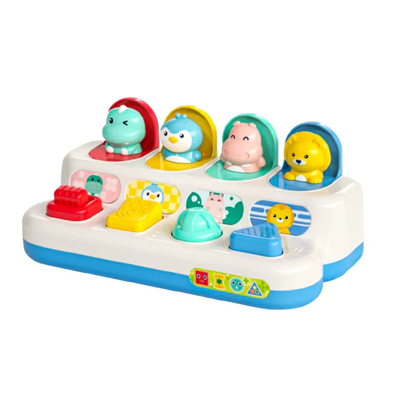 Pop-Up Animals Toy for Babies – Montessori Cause-and-Effect Sensory Toy for 12–18 Months