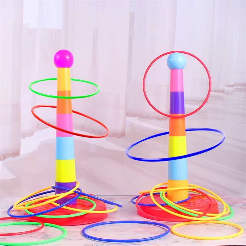 Children’s Ring Toss Game – Fun Indoor & Outdoor Ferrule Stacking Toy for Early Education & Parent-Child Play