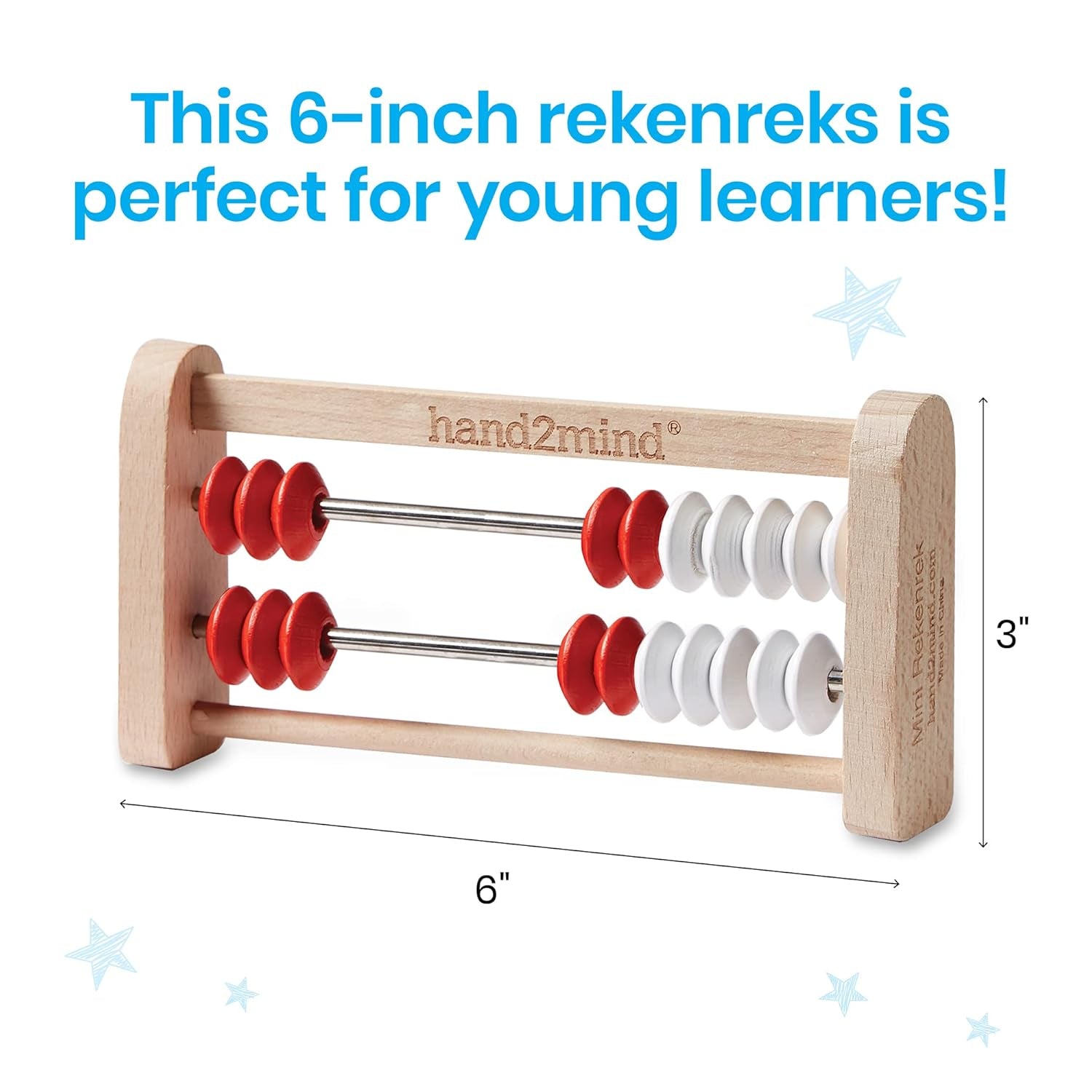 20-Bead Wooden Rekenrek Abacus Set (4-Pack) – Colorful Math Counting Manipulatives for Kids, Homeschool & Classroom Learning