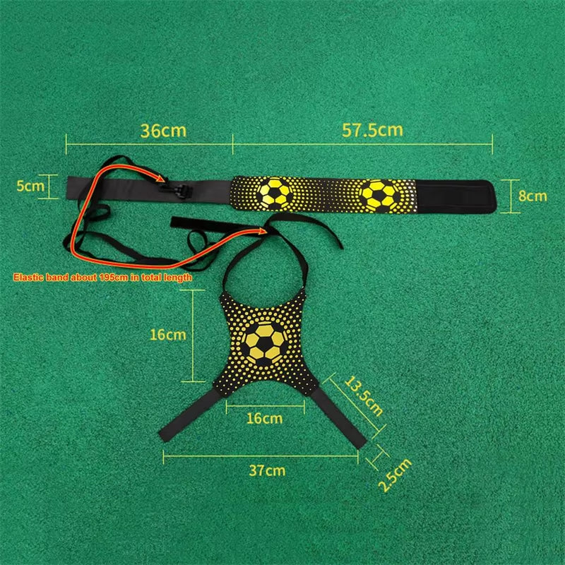 Elastic Kick Trainer Ball with Strap – Outdoor Football Training Aid for Kids & Adults, Improve Coordination & Ball Control