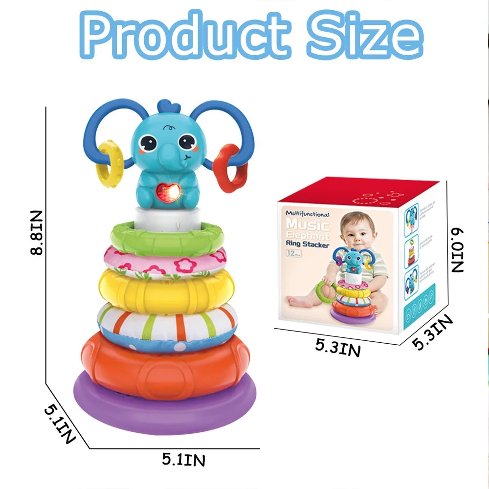 Shape Sorter Stacking Toy for Toddlers 1-3