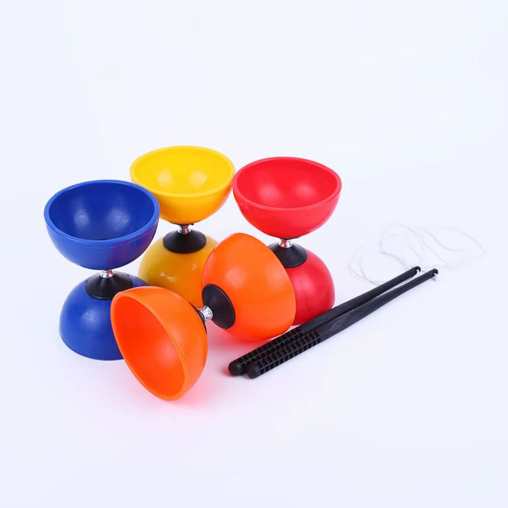 Soft Leather Chinese Diabolo Yo-Yo Toy – Sensory Training & Outdoor Play